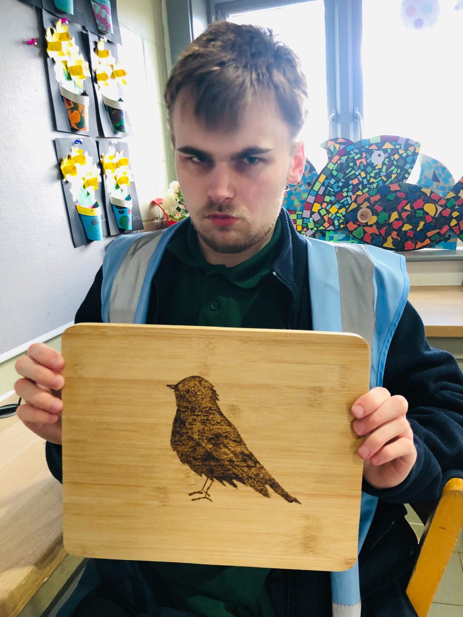There are so many talented individuals at the farm. Look at this fabulous decorative chopping board making its way into the shop soon 🐦

The craft team are working hard to keep up with demand on items as we often sell so much over the weekends 😀