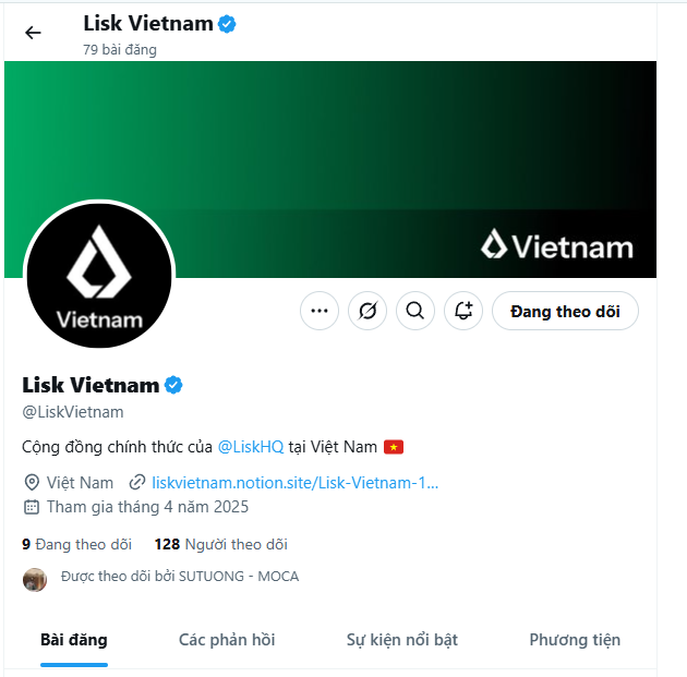 Ungnv's tweet photo. @LiskVietnam Chào mừng Lisk Việt Nam, sự kiện tuyệt vời cho cộng đồng. https://t.co/b4Sxphy3hL