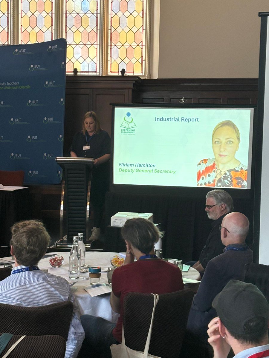 Miriam Hamilton- IFUT is delivering—case by case, campus by campus, and now, system-wide.

Key wins:
✅ CIDs, promotions, back pay, and salaried conversions across multiple HEIs
✅ Sectoral pension dispute for hourly-paid staff now at WRC
✅ Landmark BIMM victory showed