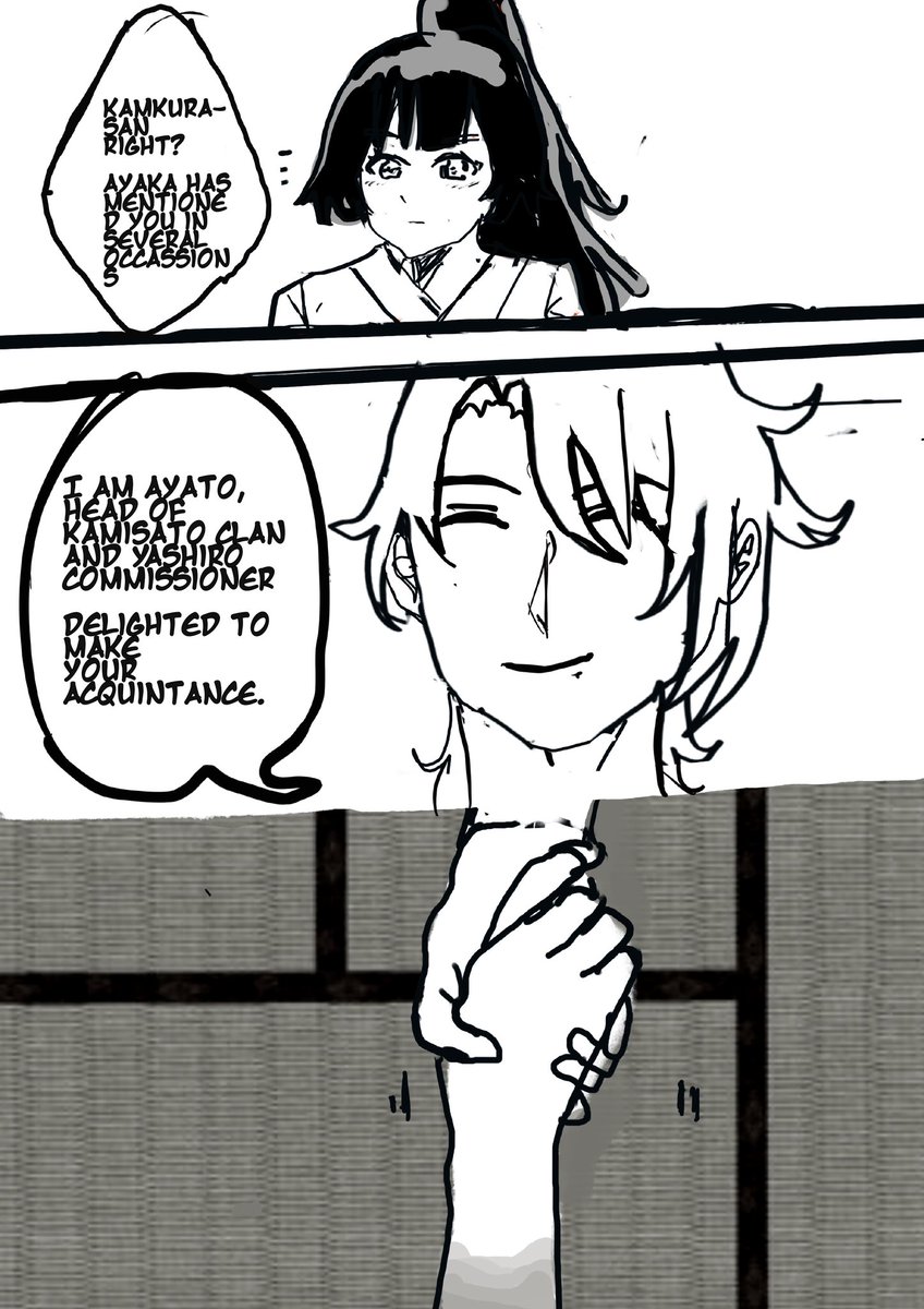 sleepieniku's tweet photo. 1/7
Ayato and Michiko first meeting
#原神 #genshinimpact #genshinoc #yumetwt #Yatchiko https://t.co/1eu3M9e72e