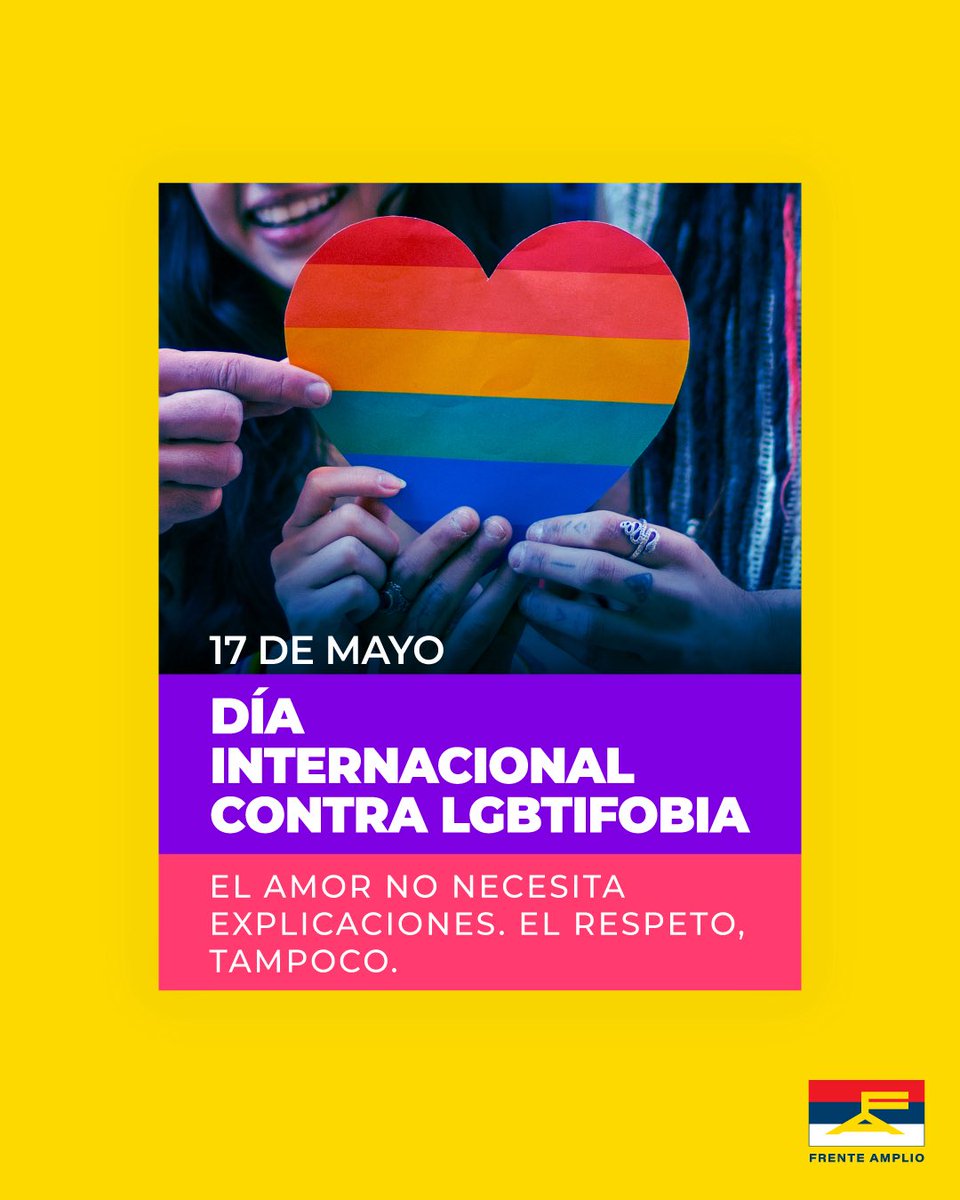 Porque nadie debería tener miedo de ser quien es. Y porque el respeto no se negocia.
Queremos un país libre de discriminación y prejuicios.