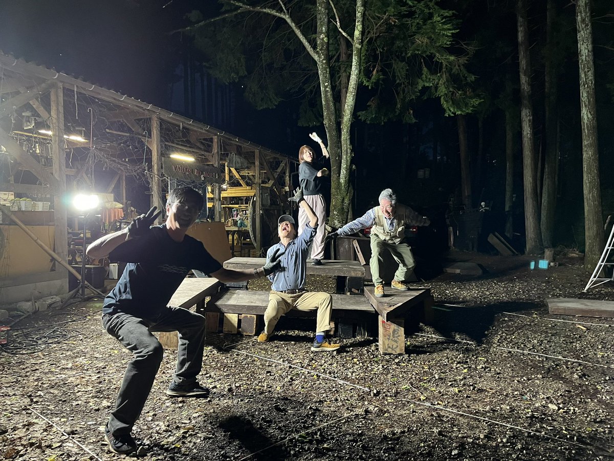 劇団矢萩の森装置作成風景