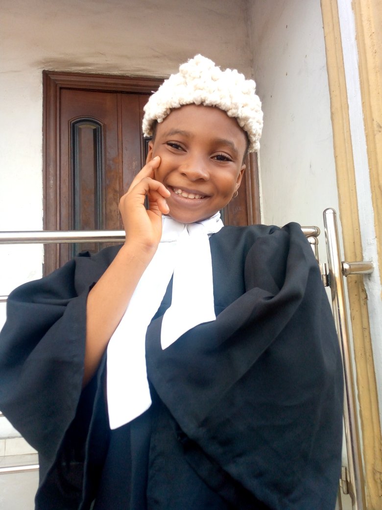 DecentMom's tweet photo. My daughter wants to become a lawyer in future. 
#MyChildMyFuture
#UnionInfinity #UnionLegend #MyChildMyFutureCampaign
@UNIONBANK_NG https://t.co/QngGycwN4T