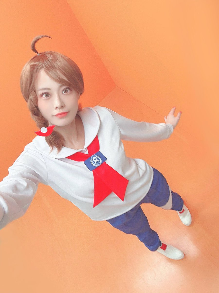 コスプレ ポケモンSVのアオイちゃん着たよ！ ウィッグきれいに出来