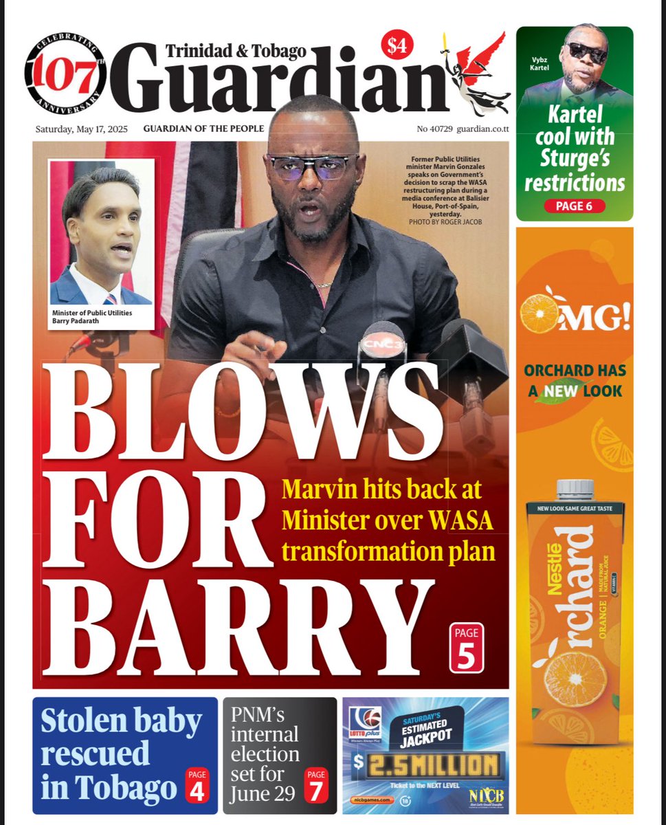 Original headlines today by the dailies ….