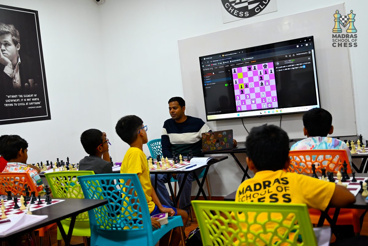 madraschess's tweet image. When masters meet prodigies, magic happens.
Our co-founders blend their grandmaster minds with future champions, shaping legends move by move.
#Champions #EveryMove #MadrasSchoolOfChess
#Chessgame #BestChessCoaching #Vishy #Chesscommunity #War2 #IndianArmy
