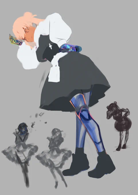 昨夜102期生イラストを投稿したばかりですが、間髪入れず花帆ちゃん誕生日イラスト制作開始～ ようやっとアイディアまとまってきたかも! #蓮ノ空美術部 (仮)