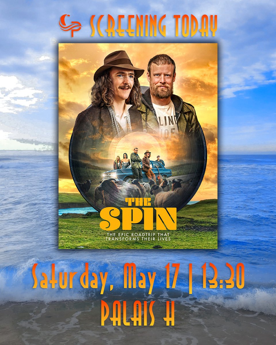 🚙 THE SPIN  🎶
  
Don't miss the screening TODAY at Palais H!
          
Two music-loving but unlikely friends have two days to travel the length of Ireland to save their record store from closure. For one of them, not having a car is just one of the problems.
    
#cannes2025