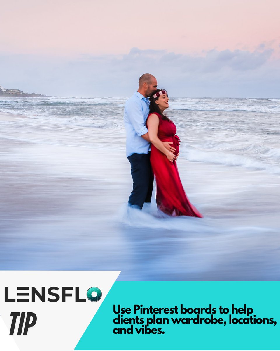 Want smoother shoots &amp; better photos?
Have clients make a Pinterest board with outfits, vibes &amp; inspo 📌
Visual direction = fewer surprises.

#PhotographyBusiness #LensFlo #photography #Canon #Nikon #BookMoreClients