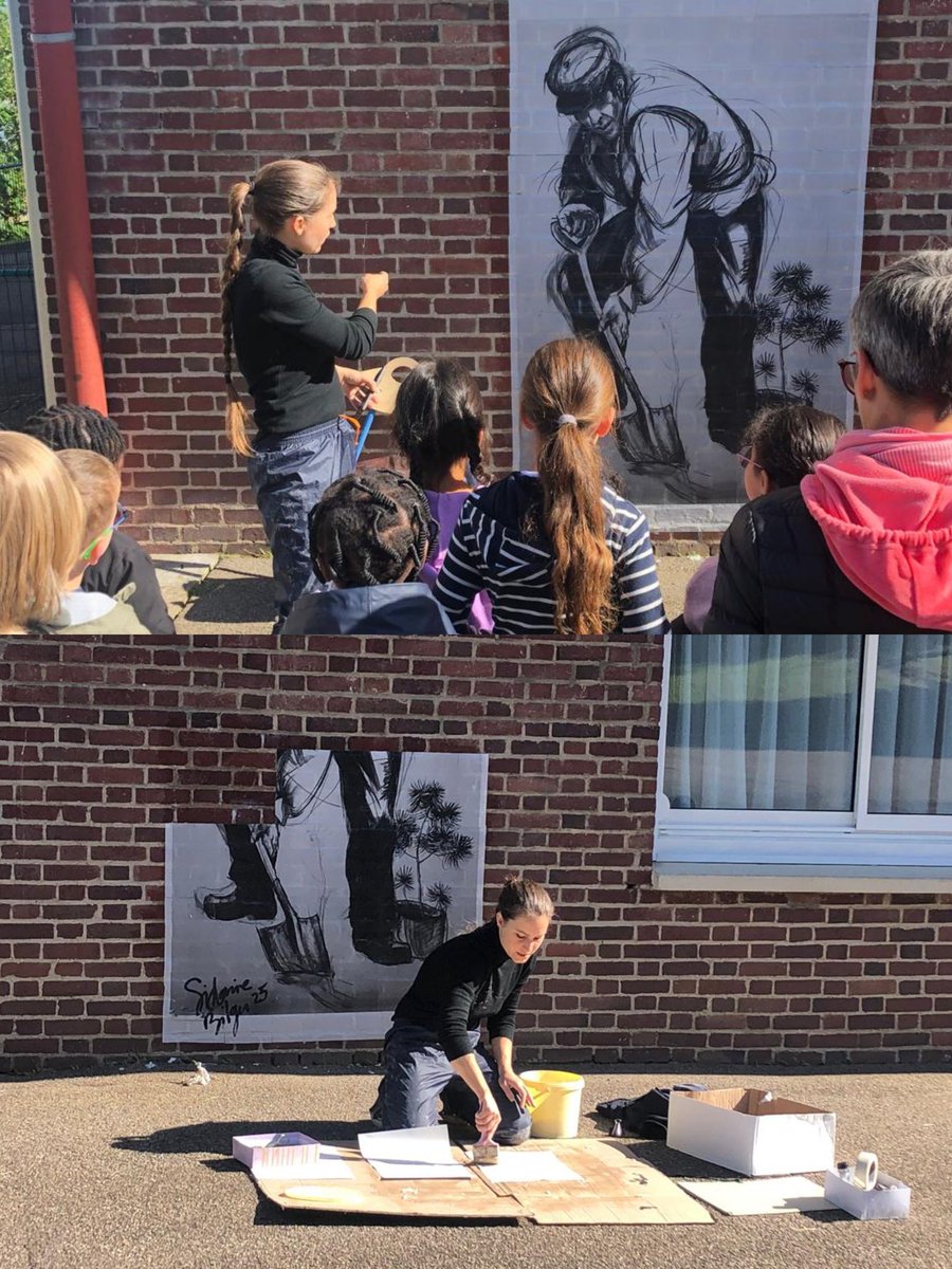 Ouverture artistique exceptionnelle pour les écoles avec l'artiste #SidonieBiger  
✅Exposition ce weekend du 17-18 mai  #LeLogis #DevilleLesRouen
✅Liens avec la maison de retraite ✅Participation à l expo départementale "Répétition" <a href="/dsden76/">DSDEN76</a> <a href="/ac_normandie/">Académie de Normandie</a>