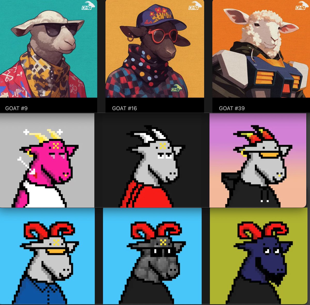 Knicki (@knicki_bullish) on Twitter photo 🙏 TY <a href="/O_M_GOAT/">{X} OHMYGOAT</a>
i got 6 PixelGoats for free just for holding onto my 3 Gen.1 NFTs
Mint is live
xrp.cafe/collection/ohm…
#NFT #XRPL 🙏 TY <a href="/O_M_GOAT/">{X} OHMYGOAT</a>
i got 6 PixelGoats for free just for holding onto my 3 Gen.1 NFTs
Mint is live
xrp.cafe/collection/ohm…
#NFT #XRPL