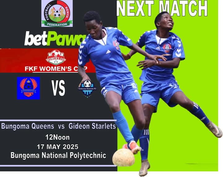 FT: FKF Women's Cup 
Round of 16
Bungoma Queens Fc 3 gedeons 0
#FKFCUP
<a href="/khendofm_kenya/">Khendo FM, Kenya</a>