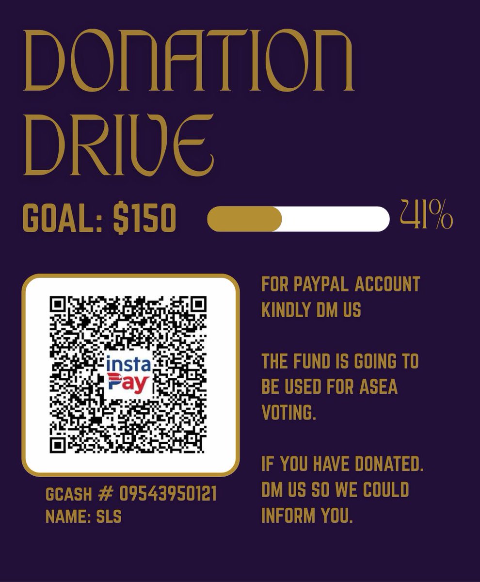 DONATION DRIVE - UPDATE