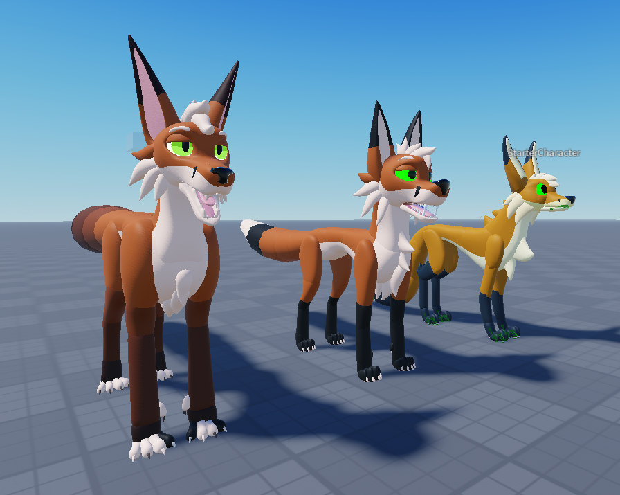 F0XS0ULS's tweet photo. FOX REMODEL EVOLIUTION
- sorry for depressed toes on remodel.

Fox models designed by: Desrae
Fox modelled by: @_Exorcat_ 

#FoxSoulsROBLOX https://t.co/dn5jiL9VPf