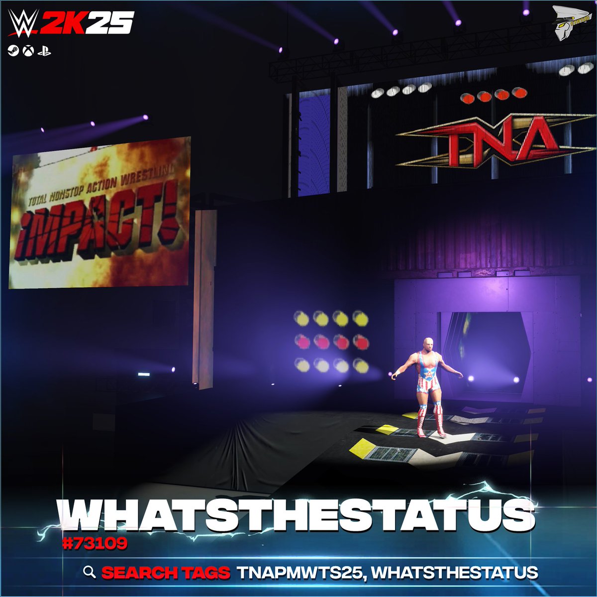 NEW! #WWE2K25 Upload To Community Creations!

★ TNA Impact '06
- Available on PS4, PC, Xbox One, PS5, Xbox Series X

Creation Converted From
<a href="/PrinceMartyM/">MartyM</a>

★ Search Tag → TNAPMWTS25 or WhatsTheStatus
★ Support Me → linktr.ee/WhatsTheStatus