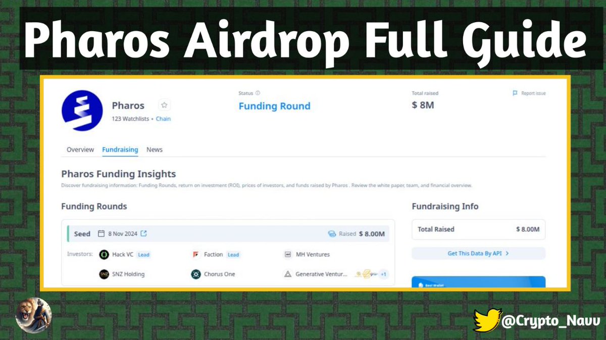 🚀🤯 Alpha  Opportunity Alert! 🎉

Pharos Testnet is LIVE, and you can grab your FREE airdrop now! 🪂💰

💸 Cost:  FREE! 🆓
💰 Funding: $8M 💵
🔥 Potential: Up to $800+ 

Don't sleep on this one! ⏳ Follow this simple guide to claim your airdrop 👇