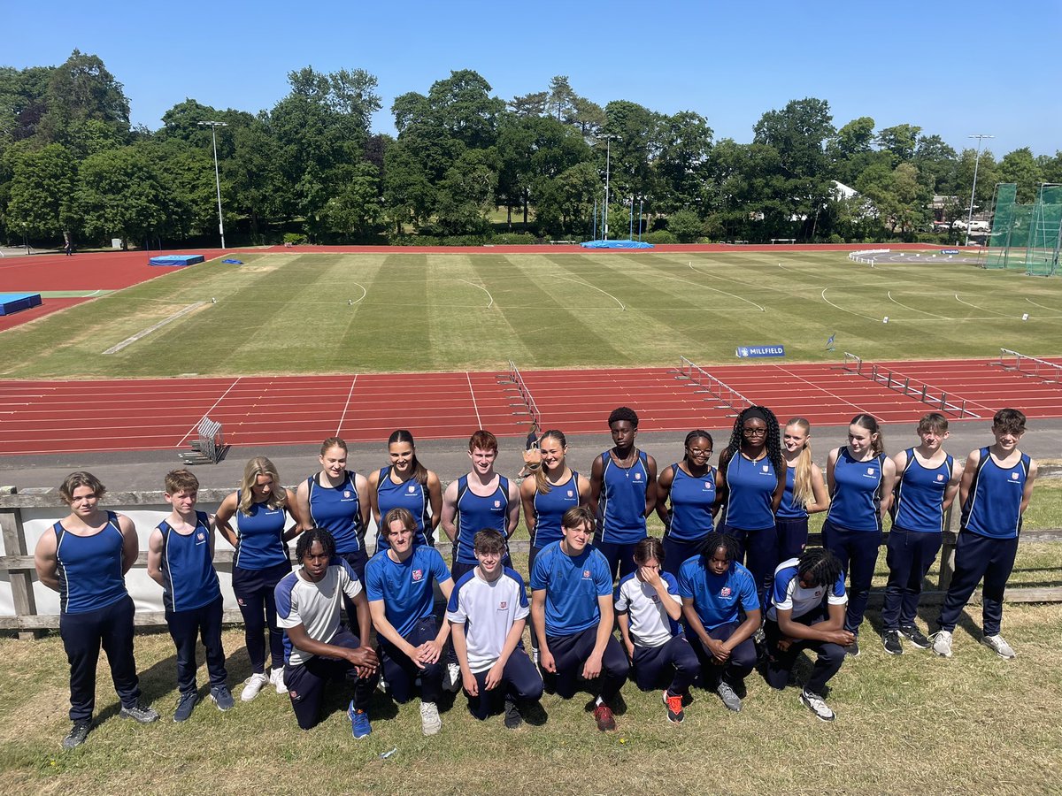Team Athletics ready for the competition! The sun is out and we are looking forward to lots of great performances at <a href="/MillfieldSport/">MillfieldSport</a>