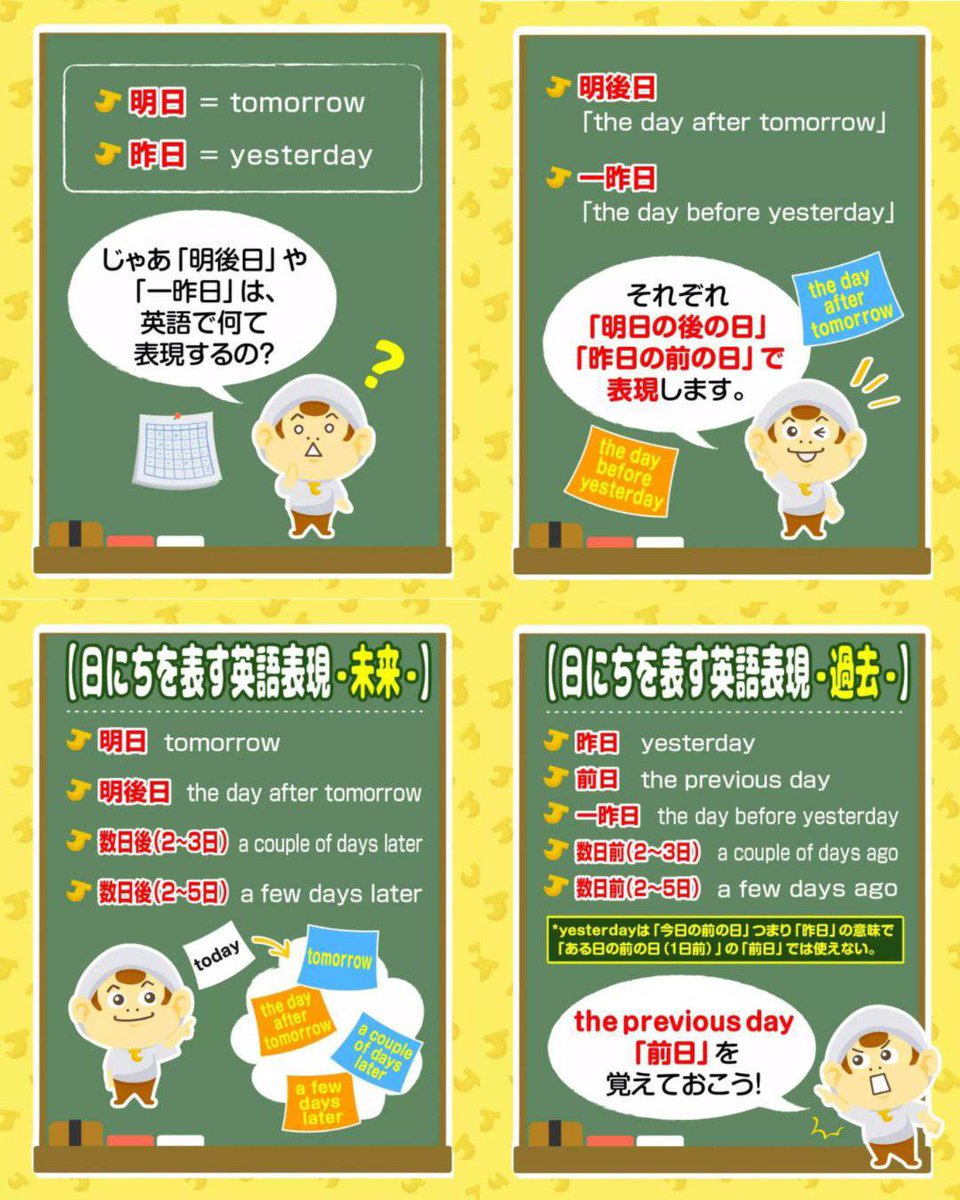 明日 英語