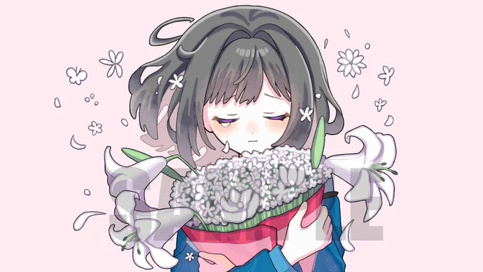 紫歩。さんの「さよなら、花泥棒さん」歌ってみたのイラストを描かせて頂きました! ぜひ聴いてください!