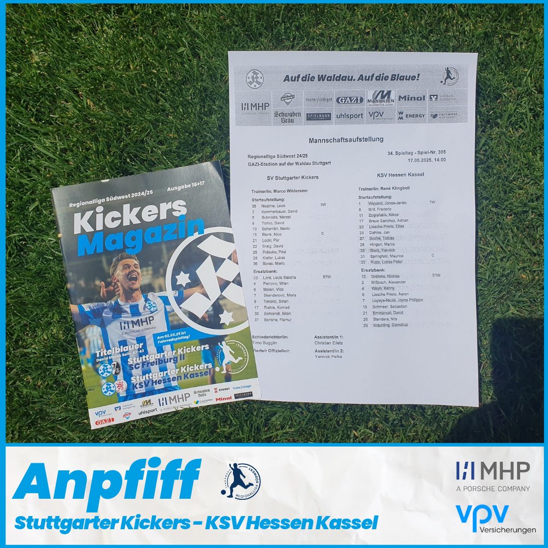 Anpfiff ⚽️

Verfolgt die Partie live in unserem 📱 Liveticker, im 📻 Waldauradio oder im 💻 Livestream. 

📱 bit.ly/SVKTickerKasse…
📻 bit.ly/Waldauradio_
💻 leagues.football/svk

⏰️ 01. | #SVKKSV | 0:0 | #RLSW
#StuttgarterKickers #aufdieBlaue