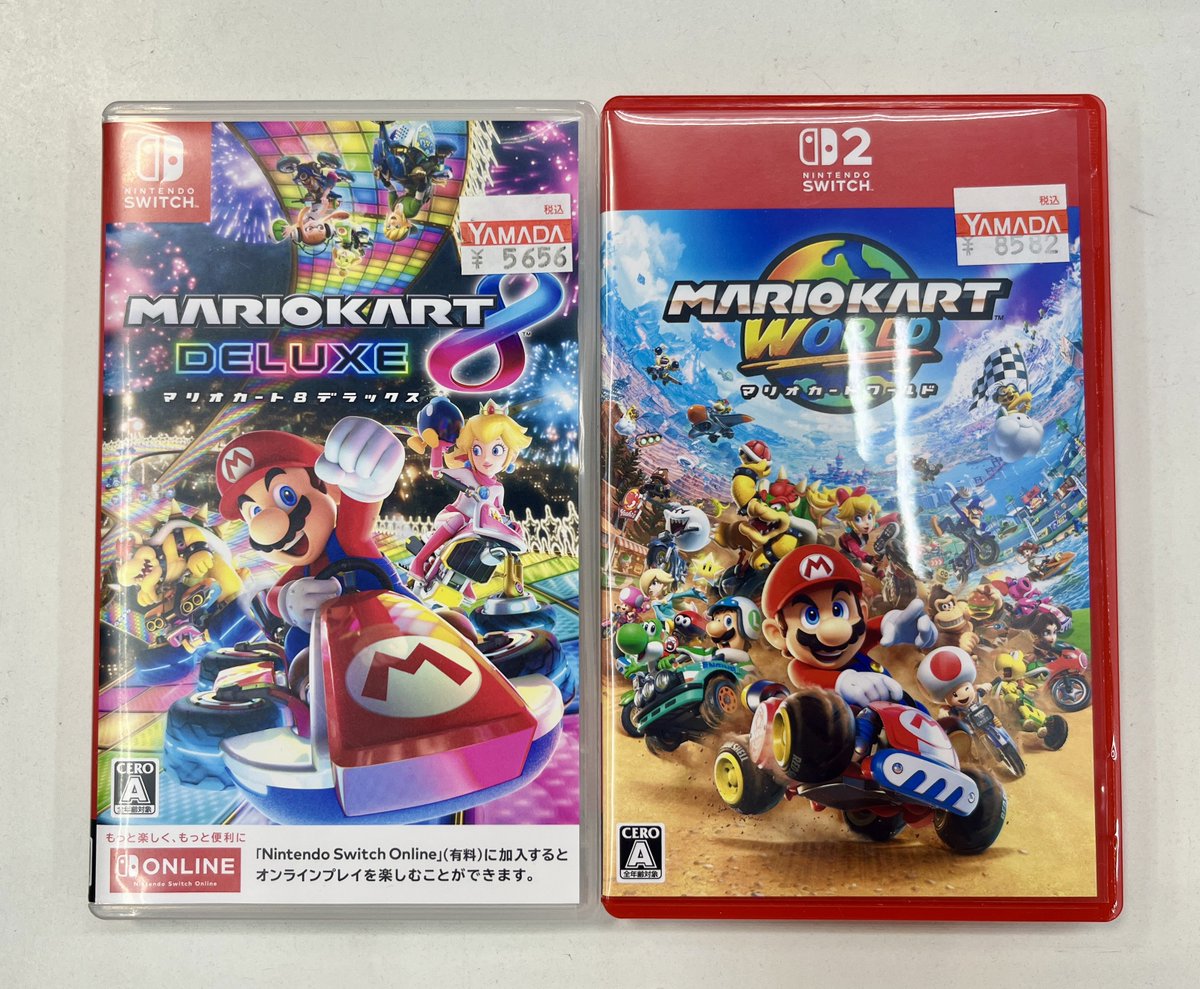 Genki_JPN's tweet image. Switch 2 game cases are the exact same size as Switch 1 game cases!
Only difference is they are now red.