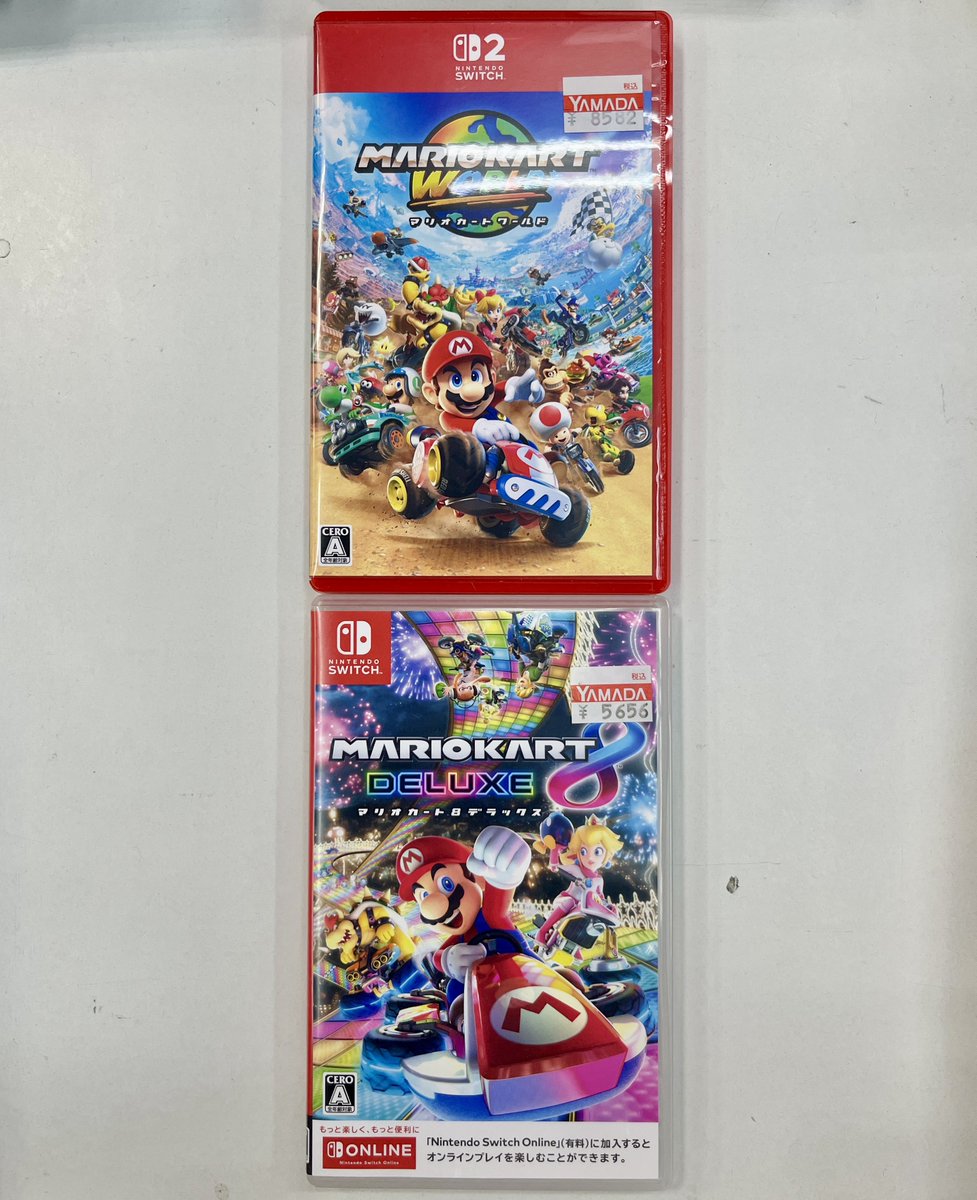 Genki_JPN's tweet image. Switch 2 game cases are the exact same size as Switch 1 game cases!
Only difference is they are now red.