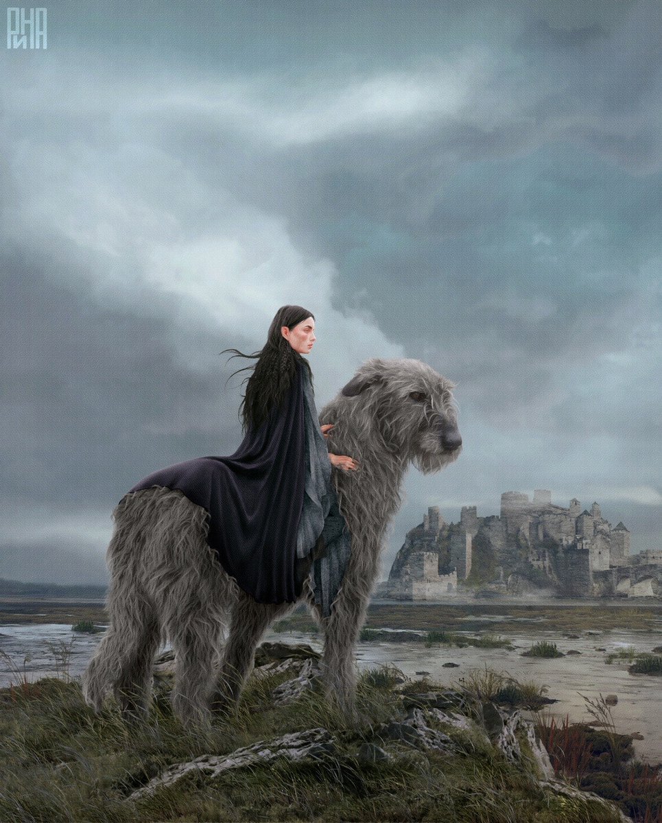 Mas Huan el Sabueso era fiel de corazón, y el amor de Lúthien se había posado sobre él a la primera hora de su encuentro; y su cautiverio le apenaba.