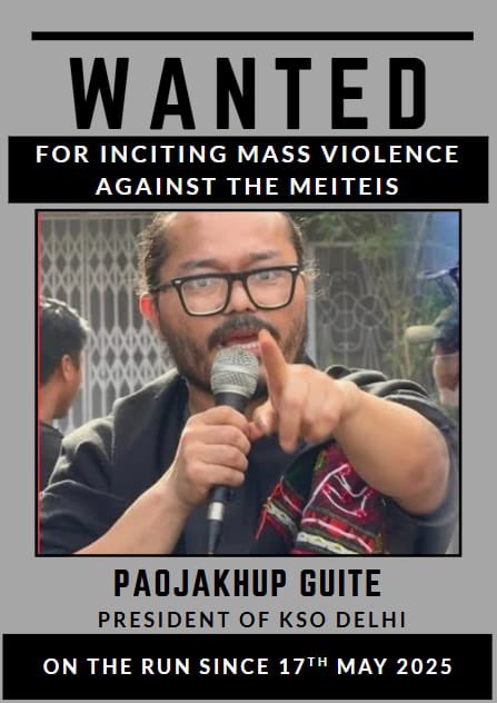 How can such a venomous guy Mr. Paojakhup Guite, President of KSO Delhi got selected in <a href="/IIMKozhikode/">IIM Kozhikode</a> ??? An FIR has been filed with him for instigating violence towards #MeiteiCommunity. Now, the police is on the search to arrest him.