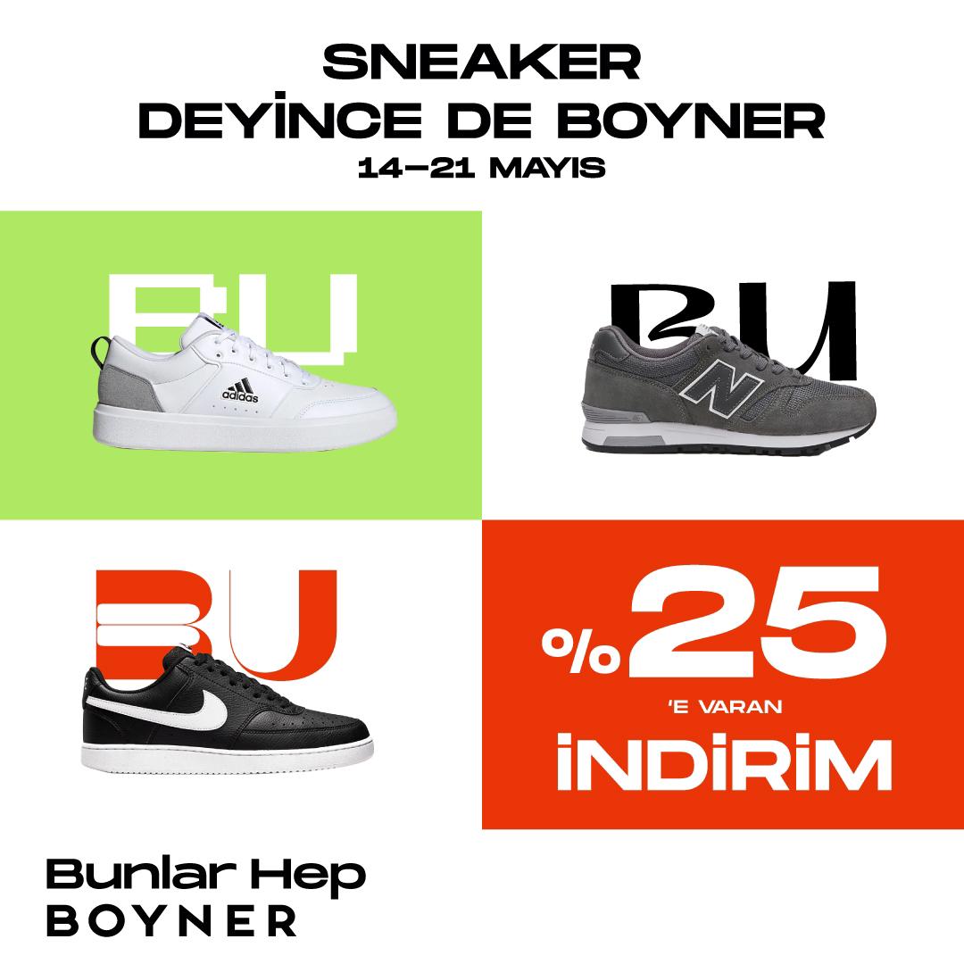 Sneaker denince de kimm? 🤫 

21 Mayıs’a kadar Boyner Online’a özel sneaker fırsatlarına koşşş 🏃‍♀️💨 

#Boyner #Sneakerland

bit.ly/4kmBxBv
