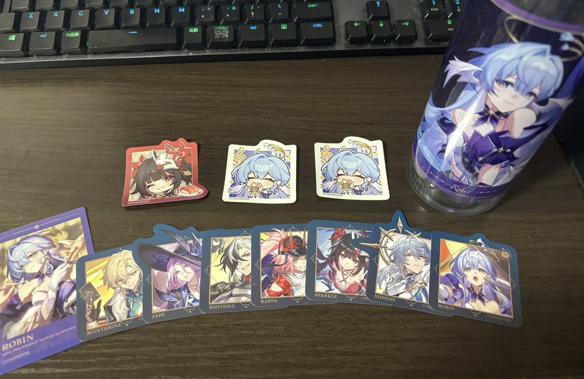 スシローコラボ
運良くロビンコンプできたので嬉しい