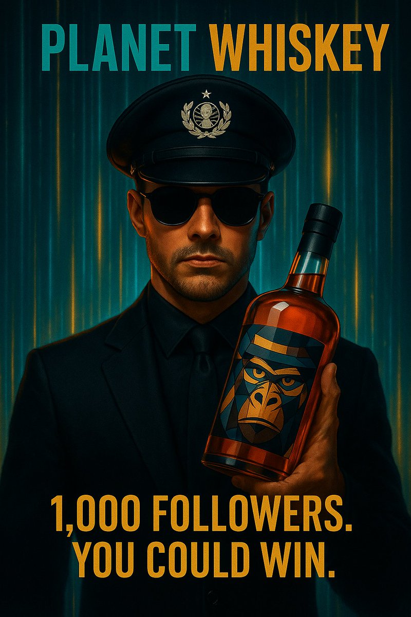 agentwhiskeyx's tweet image. 1,000 followers = 2 x $100 in #Whiskey tokens!
Follow. Share. Tag a friends.
Winners will be picked in our Telegram.
What are you waiting for?
Anyone who wants to win must comment here. Thank you
Join us: t.me/PlanetWhiskey
#PlanetWhiskey #Giveaway #Crypto #WhiskeyTokenβ¦