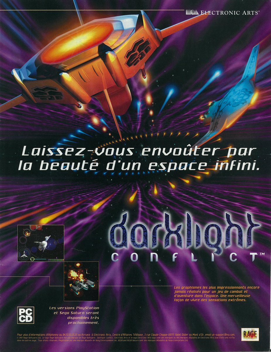 AllmightoFranky's tweet photo. La publicité papier du jour,bonjour!De la jolie pub vue dans un #ConsolesPlus de 1997!Du #StarWars sur #Playstation avec #DarkForces et #RebelAssault2,#DarklightConflict sur #PC et #PerfectWeapon sur #PC et #PS1!#retro #retrogaming #oldschool #culturepub #80s #90s https://t.co/dEDsPEWGz9