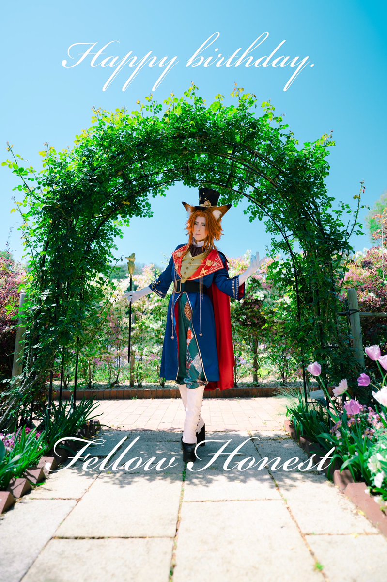 yukakokaede2's tweet photo. #フェロー・オネスト誕生祭2025
【コスプレ/cosplay】
twst:フェロー・オネスト🦊

「おや、祝ってくださるんで？」

📷:りく@47riku47 https://t.co/dFjwbbQPug