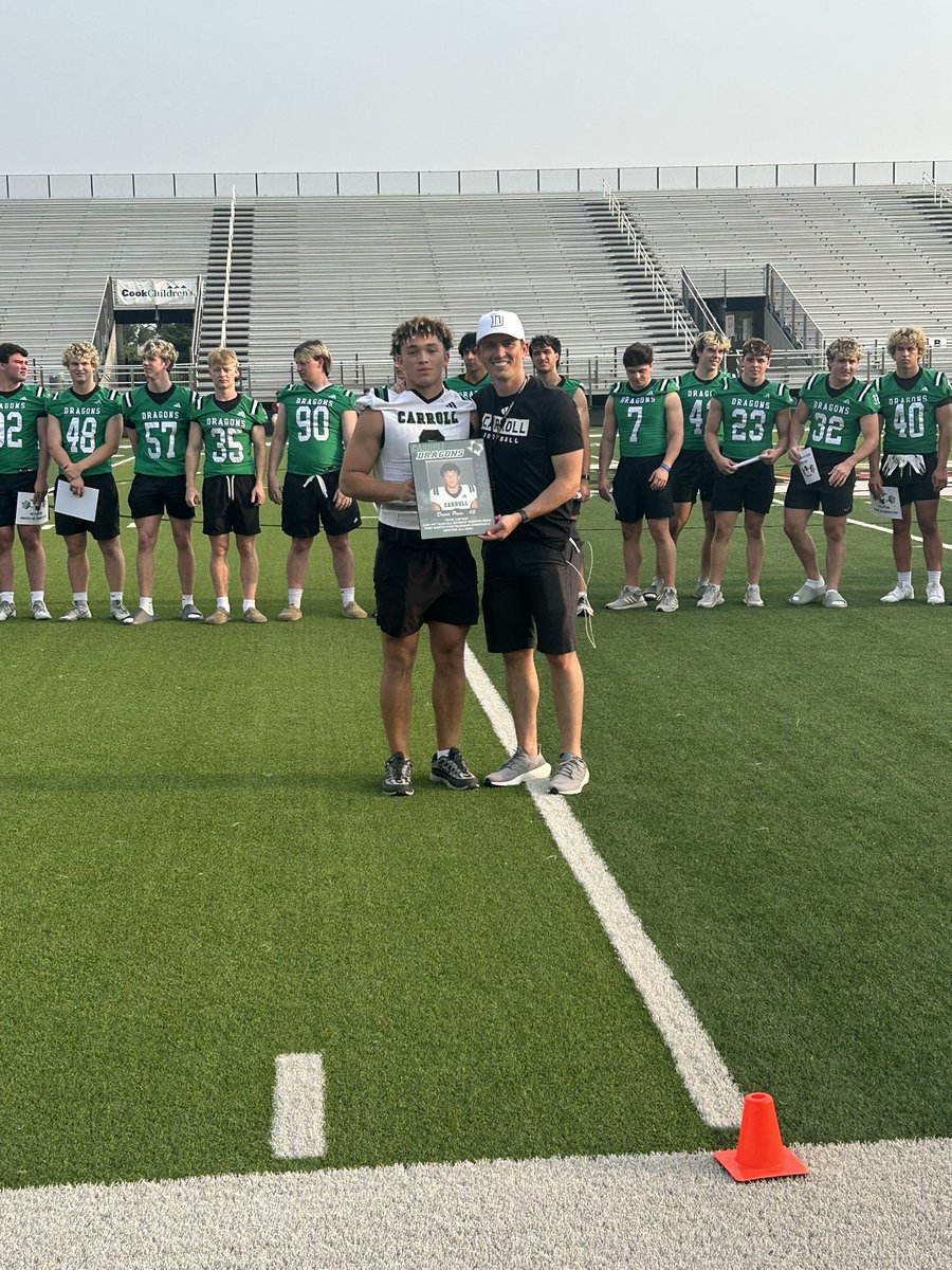 DAVIS PENN

TEAM CAPTAIN

4-6A 1ST TEAM ALL-DISTRICT RUNNING BACK

FORT WORTH STAR-TELEGRAM HONORABLE MENTION ALL-AREA

STAY TUNED!