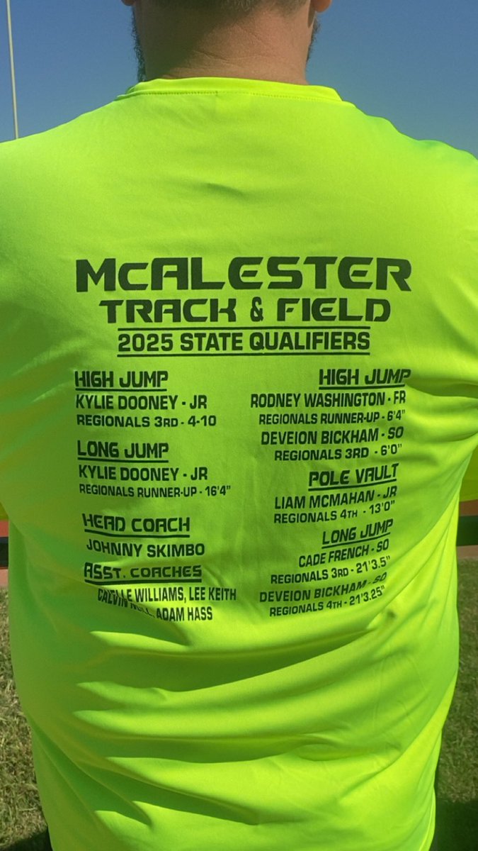 Patrisha Cothern (@patrishac85) on Twitter photo Keep workin bub <a href="/McABuffaloes/">McAlester Athletics</a> @RUNMAC23 <a href="/BickhamDeveion/">DeVeion ”deve “ Bickham</a>
2nd year goin to state for track long junp and high jump Keep workin bub <a href="/McABuffaloes/">McAlester Athletics</a> @RUNMAC23 <a href="/BickhamDeveion/">DeVeion ”deve “ Bickham</a>
2nd year goin to state for track long junp and high jump
