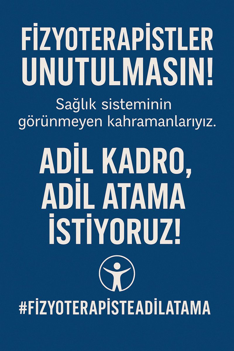 <a href="/saglikbakanligi/">T.C. Sağlık Bakanlığı</a> <a href="/drmemisoglu/">Prof. Dr. Kemal Memişoğlu</a> Sayın Bakanım <a href="/drmemisoglu/">Prof. Dr. Kemal Memişoğlu</a> 

🔶İstanbul Fizik tedavi ve rehabilitasyon Hastanesi milletimize hayırlı olsun .

🔷Fizyoterapistlerin istihdamını tesis edeceğini belirtti fakat 15.343 sağlık personeli alımında bizlere sadece 121 kadro verilirken 37 ile kadro bile verilmedi.

🔶Fizik