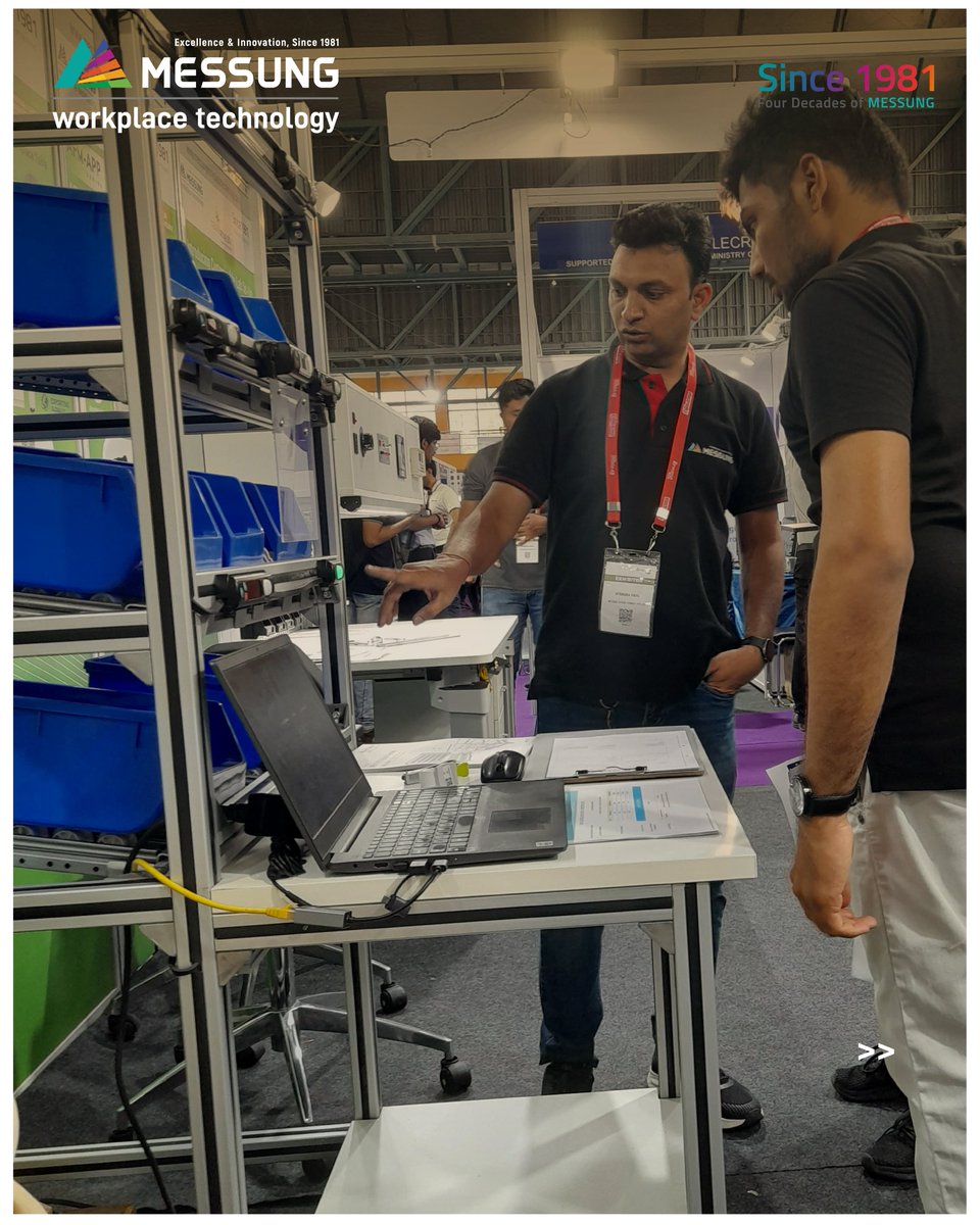 MessungT's tweet image. Day 3 at #EFYExpo2025 saw #MessungWorkplaceTechnology spotlight next-gen innovations to transform workspaces!
From advanced ESD tech to our new Fifo Rack Pick-to-Light System — we’re building smarter, more efficient workplaces.
#SmartWorkspace #AutomationSolutions