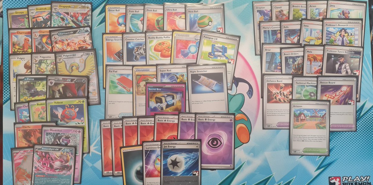 Won Locals today with a pile of cards.

W Charizard
W Raging Bolt
W Ceruledge
W PultNoir