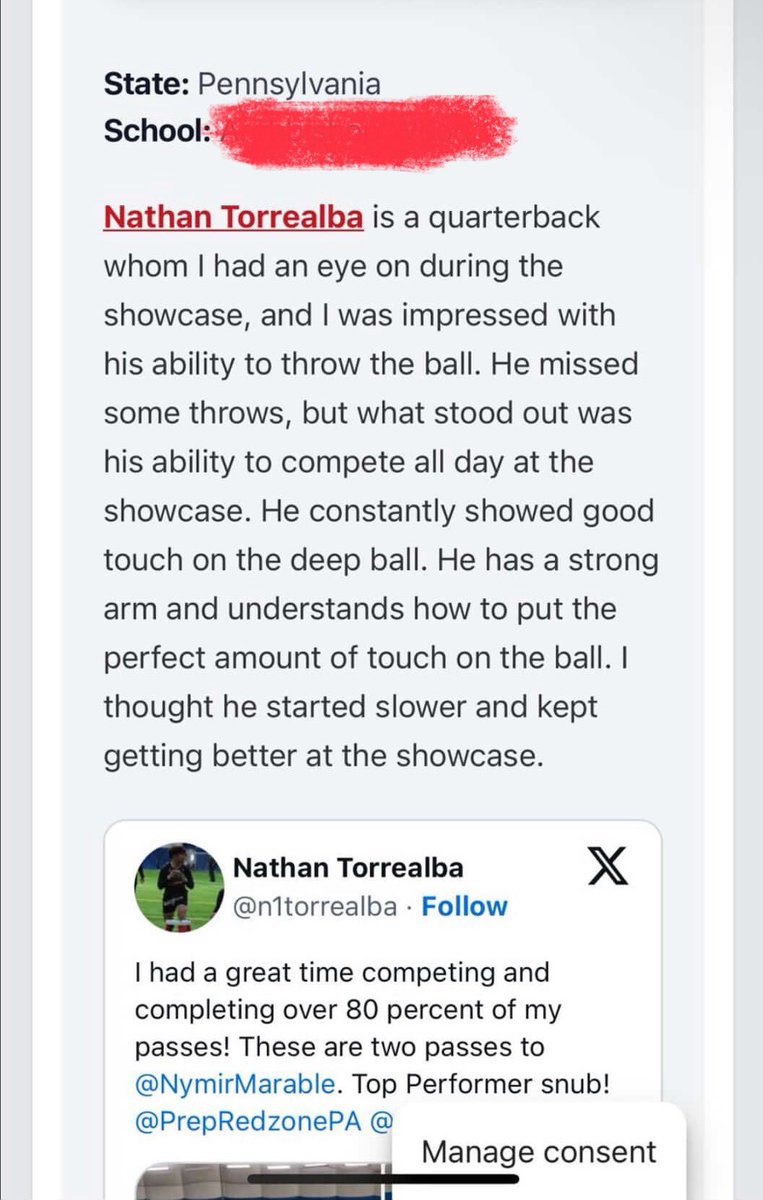 Nathan Torrealba (@n1torrealba) on Twitter photo Thank you for the write up
<a href="/PRZVicCastillo/">VicCastilloPRZ</a> <a href="/PrepRedzonePA/">Prep Redzone Pennsylvania</a> <a href="/footballcoach79/">coachweider</a> <a href="/coleplant_/">Cole</a> <a href="/carljfred/">Carl Frederick</a> <a href="/JonDavalosFB/">Jonathan Davalos</a> Thank you for the write up
<a href="/PRZVicCastillo/">VicCastilloPRZ</a> <a href="/PrepRedzonePA/">Prep Redzone Pennsylvania</a> <a href="/footballcoach79/">coachweider</a> <a href="/coleplant_/">Cole</a> <a href="/carljfred/">Carl Frederick</a> <a href="/JonDavalosFB/">Jonathan Davalos</a>