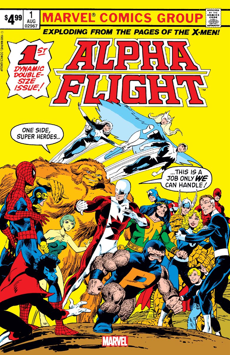 Alpha Flight #1 came out OTD in 1983. Unlike today where we get several #1’s a week, it was rare to see one back in the Bronze Age. My friend and I were so excited to get a brand new #1 of anything! And this was John Byrne’s Alpha Flight… that debuted in the Xmen! Pure gold!
