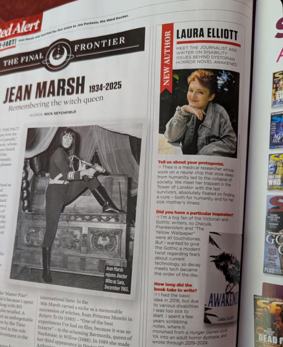 well, something to tick off the bucket list! i’m in this month’s <a href="/SFXmagazine/">SFX magazine</a> talking about my debut novel, Awakened! 🐦‍⬛ somebody pinch me
