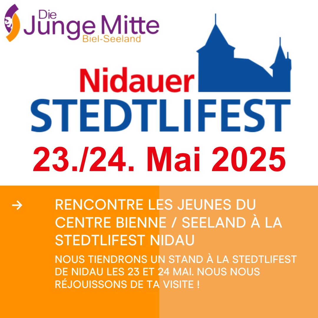 Kommt uns besuchen!
Visitez-nous!
#DieJungeMitteBern #diejungemitteseeland
#StedlifestNidau