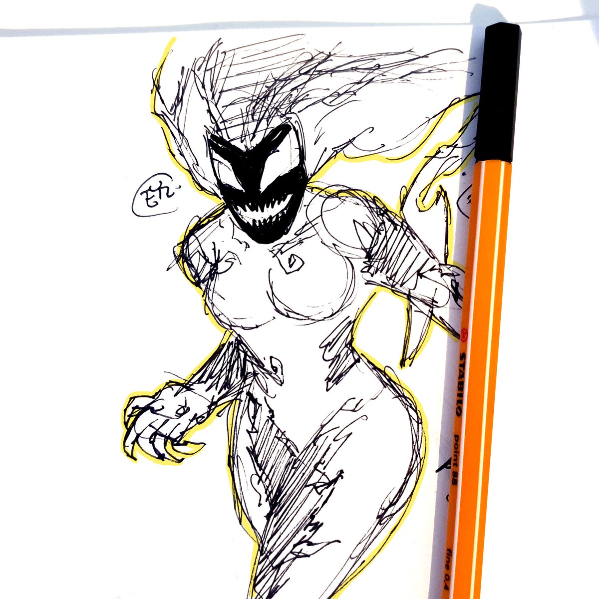 Eyzmaster's tweet photo. New sketches from the week!
Enjoy!
#Eyz #myart #DSC #DailySketch #scream #donnadiego #lifefoundation #antivenom #eddiebrock #misternegative #spiderman #venom #symbiotes #marvel #marvelcomics #comics https://t.co/6Nec94N3Fr