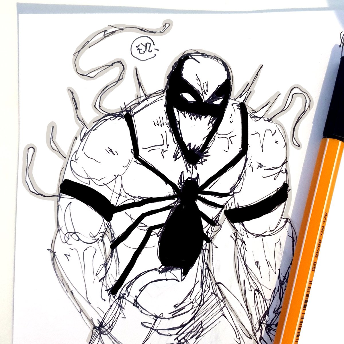 Eyzmaster's tweet photo. New sketches from the week!
Enjoy!
#Eyz #myart #DSC #DailySketch #scream #donnadiego #lifefoundation #antivenom #eddiebrock #misternegative #spiderman #venom #symbiotes #marvel #marvelcomics #comics https://t.co/6Nec94N3Fr