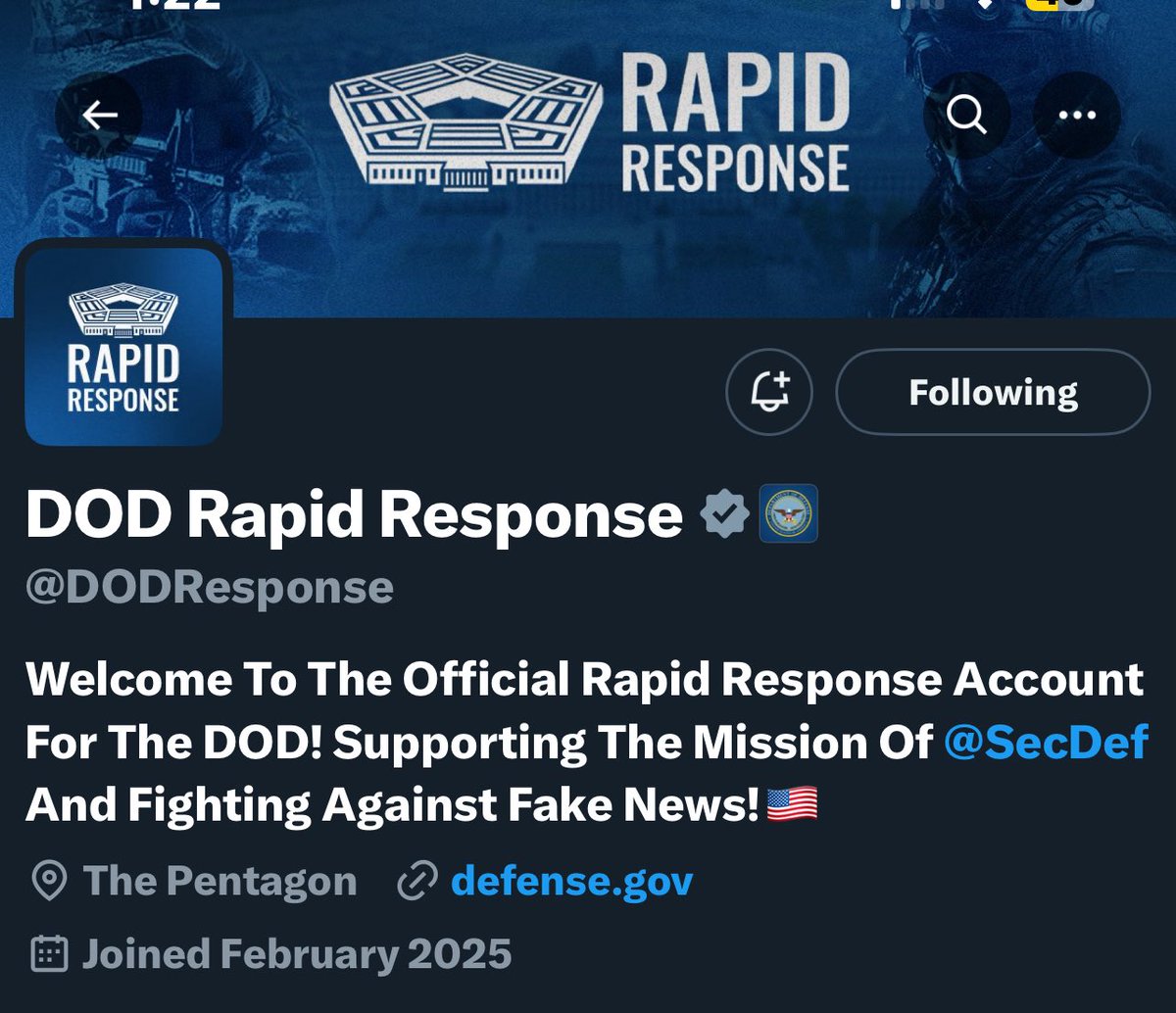 SITREPph's tweet photo. President @bongbongmarcos, please create a page like this to combat disinformation!
Besides the US DoD having one, the White house has one too: @RapidResponse47.
@dndphl @pcogovph https://t.co/muSLJVA31J