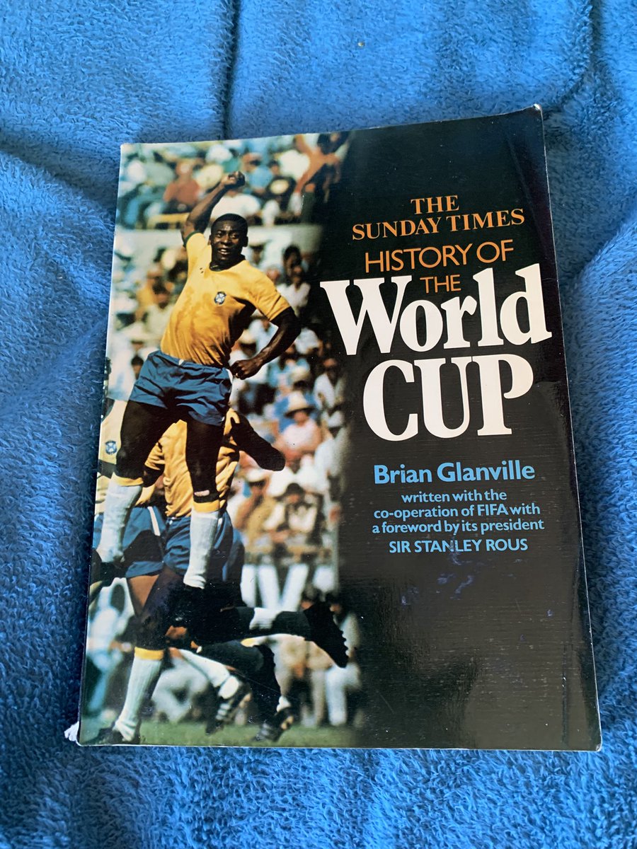 RIP Brian Glanville, one of the great football writers. I was given this book on my ninth birthday and have read it again and again