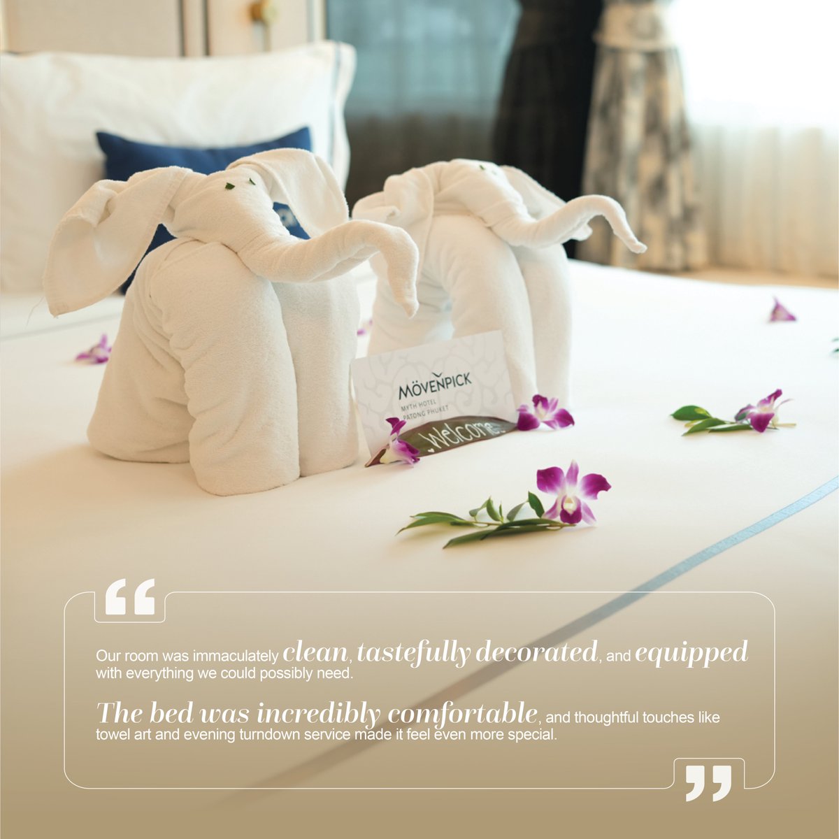 MovenpickMythTH's tweet photo. 𝗧𝗶𝗺𝗲𝗹𝗲𝘀𝘀 𝗲𝗹𝗲𝗴𝗮𝗻𝗰𝗲, 𝗵𝗲𝗮𝗿𝘁𝗳𝗲𝗹𝘁 𝗺𝗼𝗺𝗲𝗻𝘁𝘀 — thank you, 𝗔𝗻𝗻𝗮, for capturing the soul of our hospitality so beautifully in your review on Google. We look forward to welcoming you back again.

Enjoyed your stay? https://t.co/2i0JR7hyJj