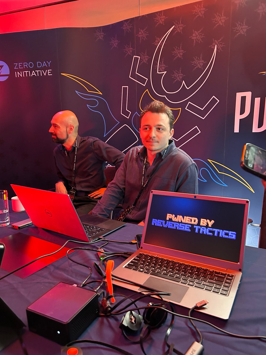 Sweet! Corentin BAYET (<a href="/OnlyTheDuck/">cbayet</a>) from <a href="/Reverse_Tactics/">REverse_Tactics</a> barely needed a second to demonstrate his exploit against VMware ESXi. He heads off to the disclosure room to provide the details of his work. #Pwn2Own #P2OBerlin