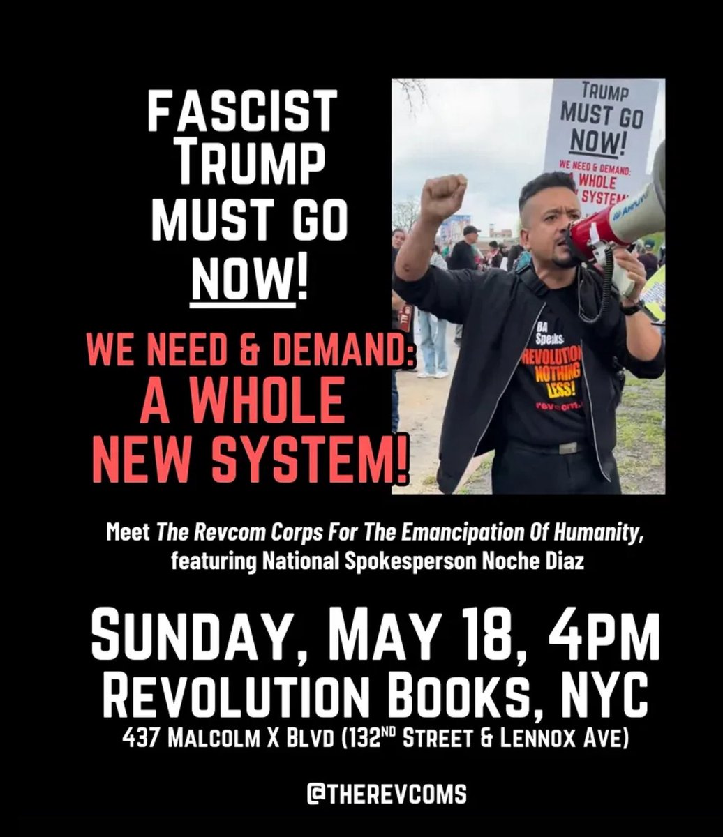 Fascist Trump Must Go Now!
We Need &amp; We Demand: A whole New System!