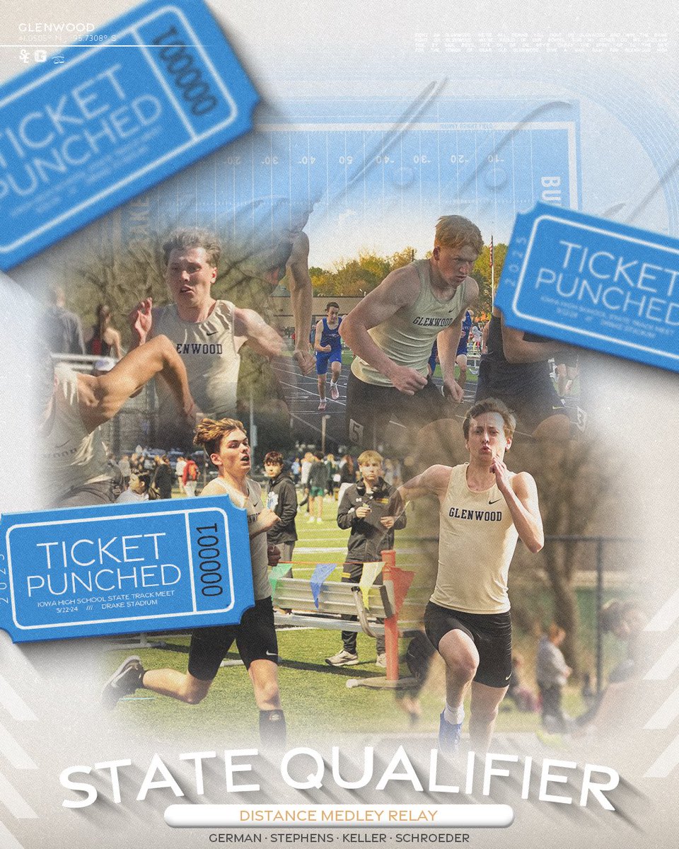 Glenwood Rams (@glenwoodrams) on Twitter photo Congratulations to <a href="/GlenwoodTrack/">Glenwood Track</a>’s Distance Medley Relay Team of Keaton German, Drew Schroeder, Haze Stephens & Bryce Keller who punched their ticket to the State Track Meet Congratulations to <a href="/GlenwoodTrack/">Glenwood Track</a>’s Distance Medley Relay Team of Keaton German, Drew Schroeder, Haze Stephens & Bryce Keller who punched their ticket to the State Track Meet